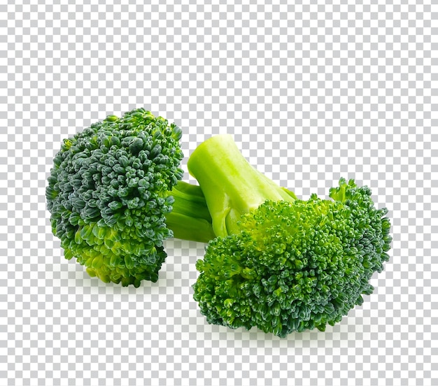 Brokkoli isoliert auf weißem Hintergrund Gesunde Ernährung Foto Premium PSD