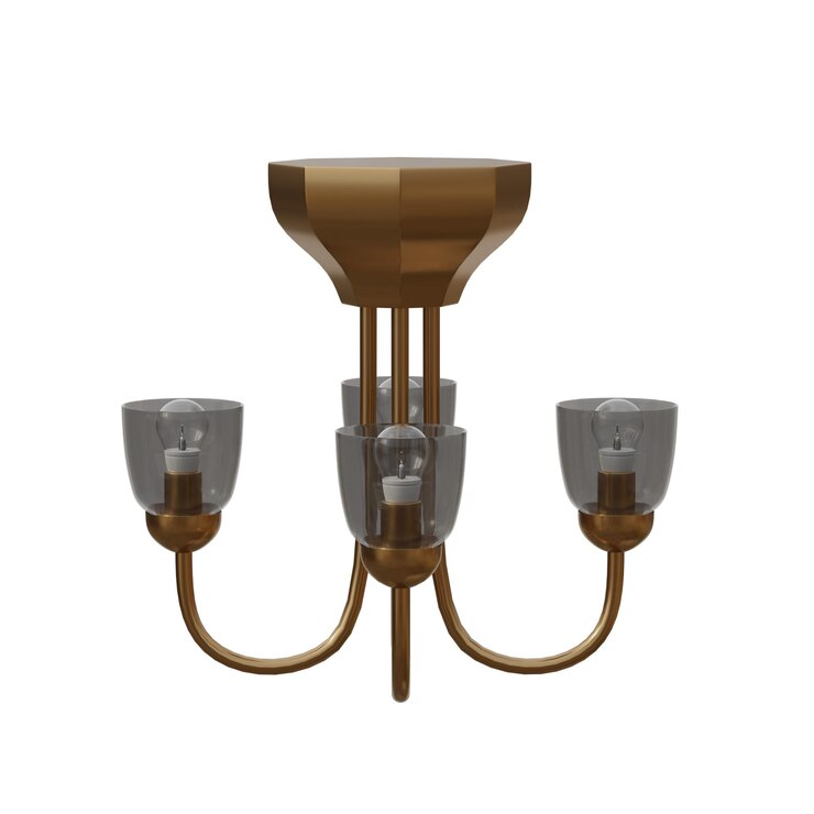 PSD bronze 3-light chandelier