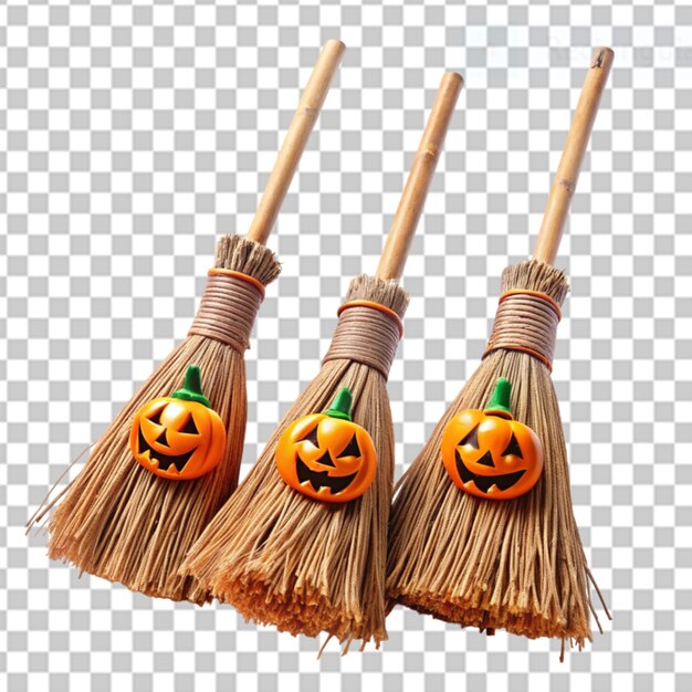 PSD broomsticks halloween on transparent background