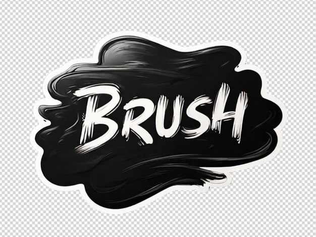 PSD brosse dessinée à la main png transparent