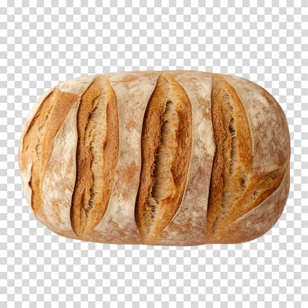 Brotbrötchen mit PNG-Ausschnitt, isoliert auf durchsichtigem Hintergrund