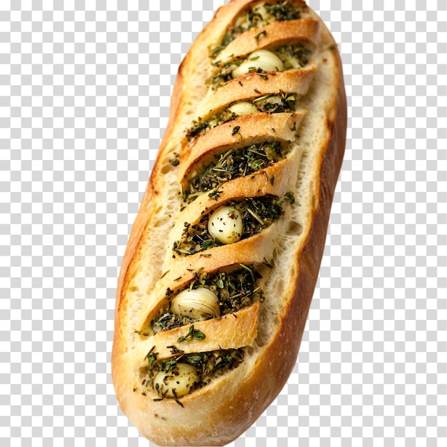 Brotbrötchen mit PNG-Ausschnitt, isoliert auf durchsichtigem Hintergrund