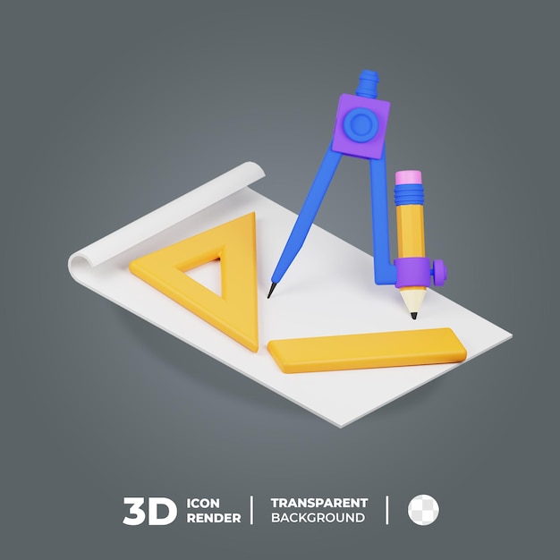 Brouillon D'icône 3d