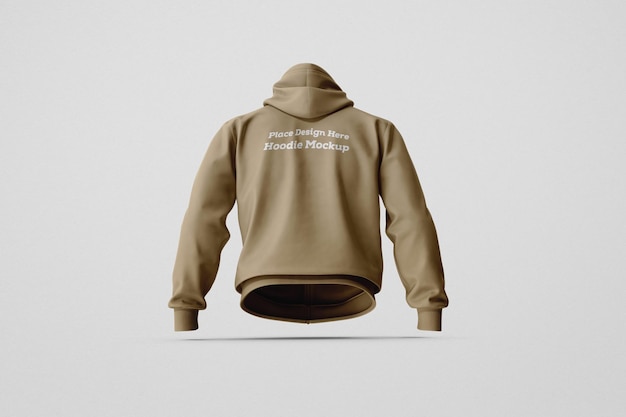 Brown Hoodie Mockup Modello di progettazione PSD