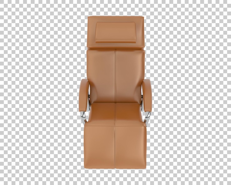 PSD brown leather massage chair