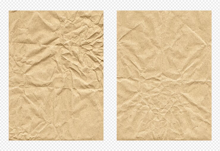 PSD brown torn cardboard paper textured transparant background photoshop