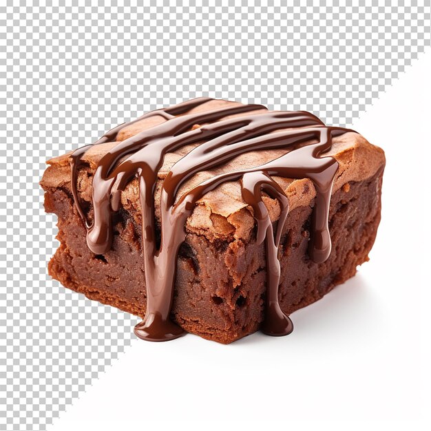 Brownie isolado em fundo branco