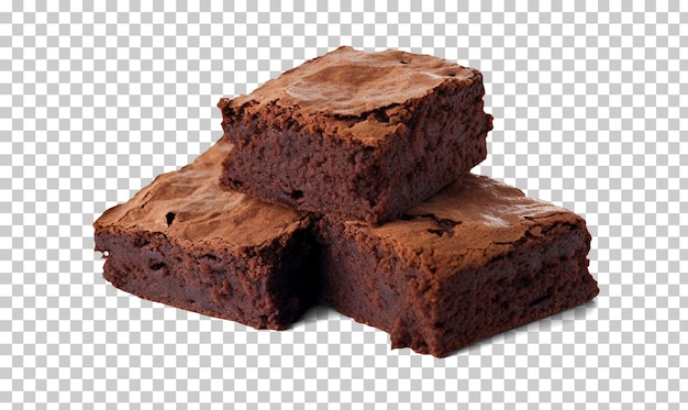 Brownie isolado em fundo transparente ou branco png