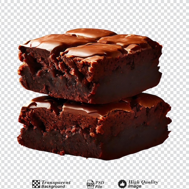 PSD brownie isolado em fundo transparente