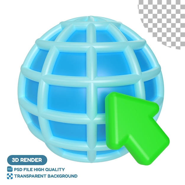 Browser-3D-Illustrationssymbol