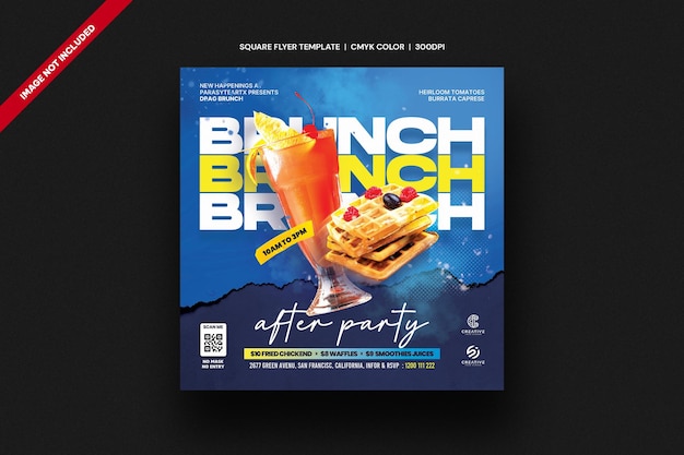 PSD brunch no domingo flyer