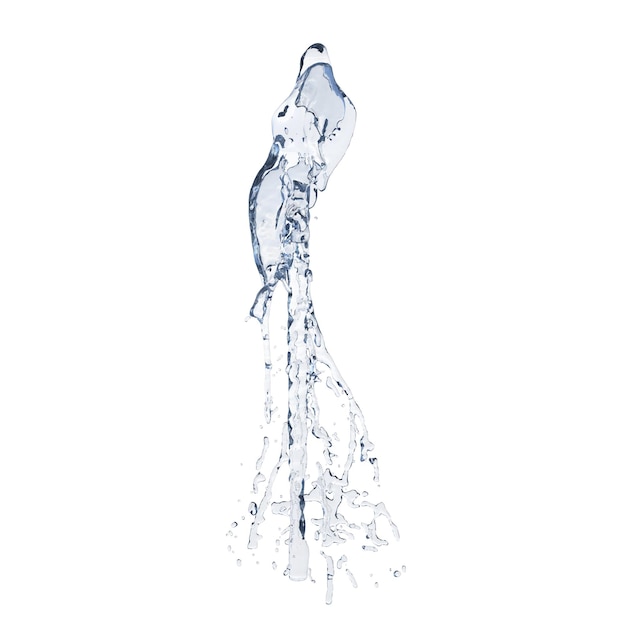 Brunnen isoliert transparenten Hintergrund 3D-Rendering