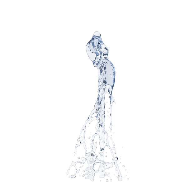 Brunnen isoliert transparenten Hintergrund 3D-Rendering
