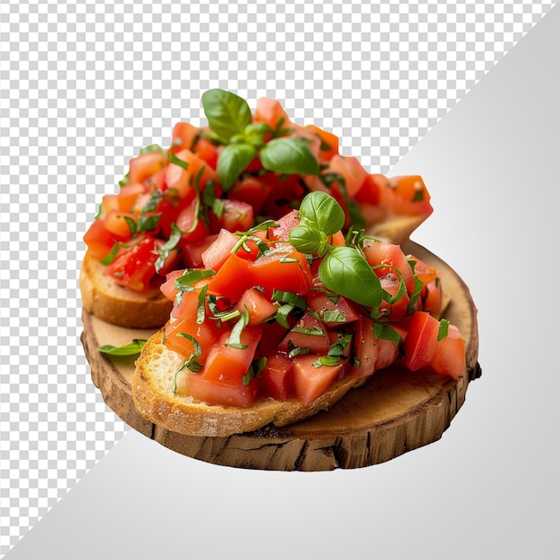 PSD bruschetta comida en inglés