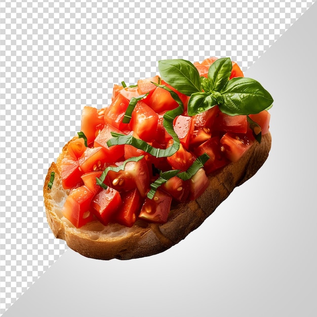 PSD bruschetta comida en inglés