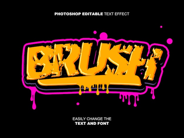BRUSH Graffiti Text Effect