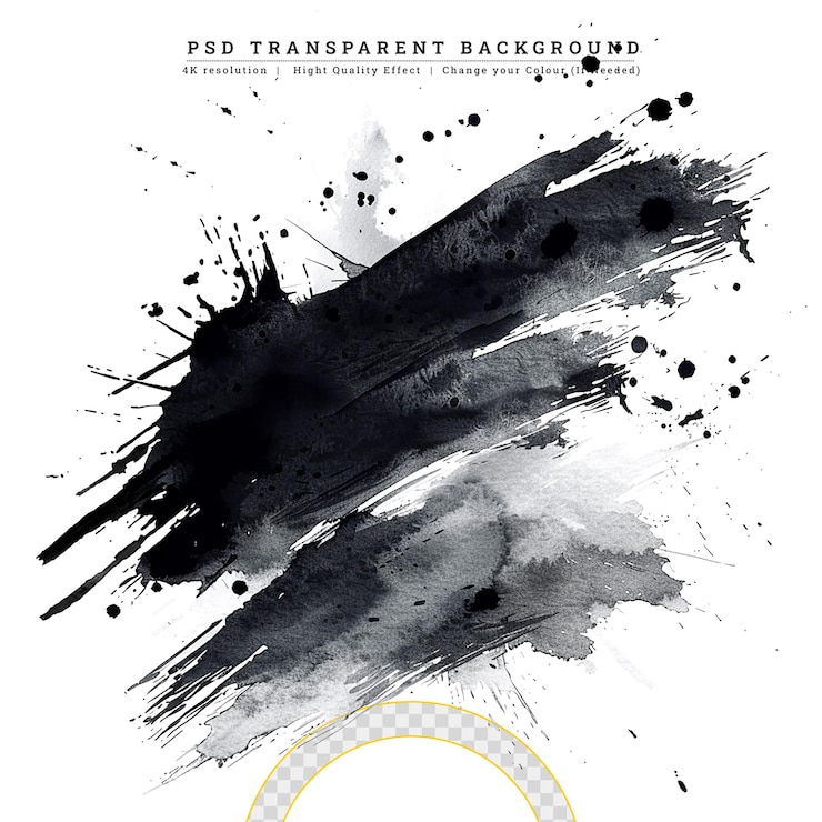 PSD brush stroke and texture smear brush on a white background