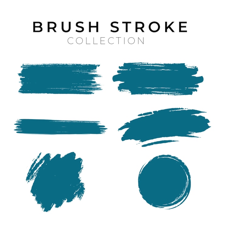 PSD brush strokes set