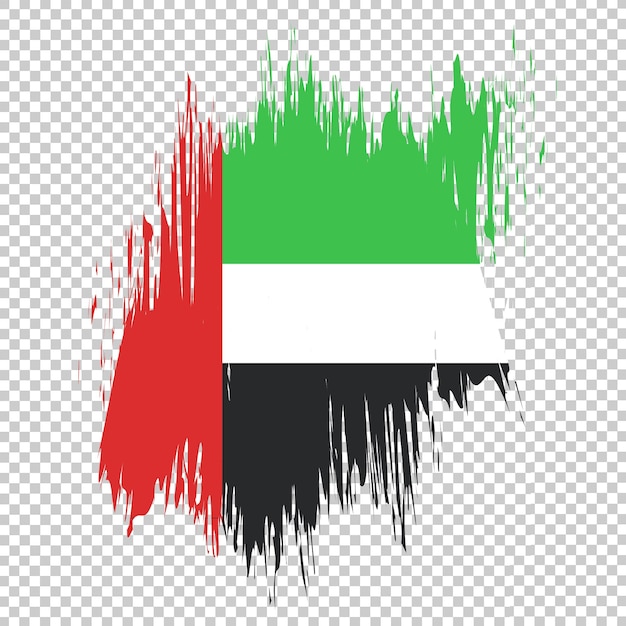 PSD brush united arab embrush unirates flagge design illustration vorlage eps-datei transparenter hintergrund