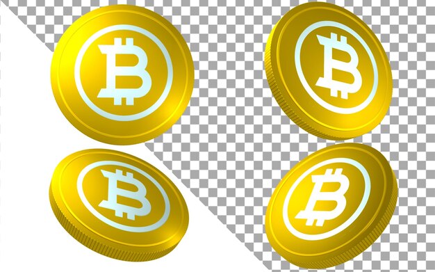 Btg bitcoin gold 3d render ilustración moneda token criptomoneda logo icono