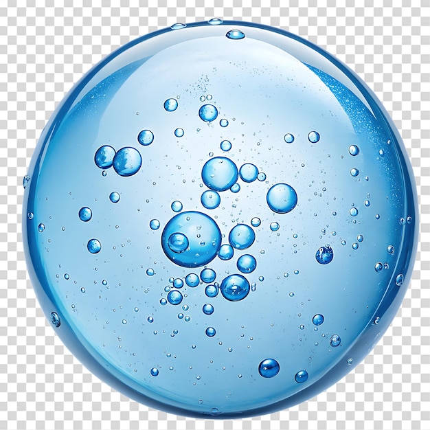 Bubble di siero idratante isolate su uno sfondo trasparente