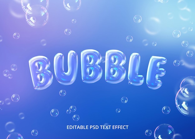 PSD bubble-text-effekt