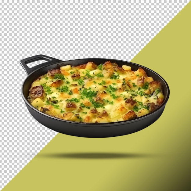 Bubble- und Squeak-Food-Schüssel auf durchsichtigem Hintergrund PNG-Bild