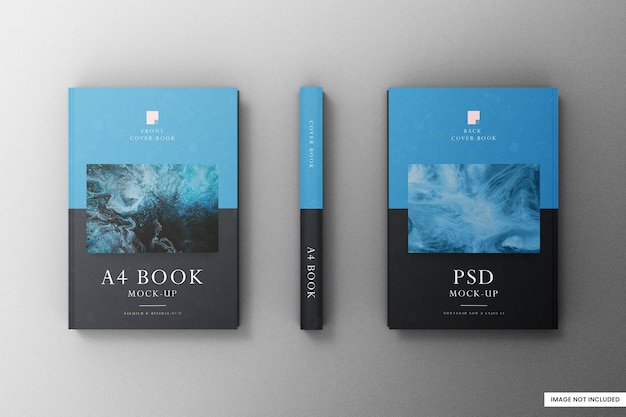 Buch a4 mockup psd-vorlage