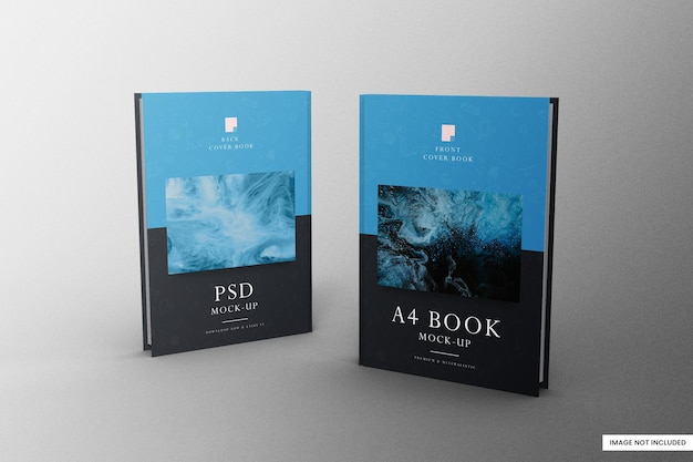 Buch a4 mockup psd-vorlage