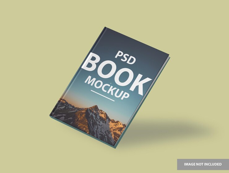 Buch Hardcover Mockup Design isoliert