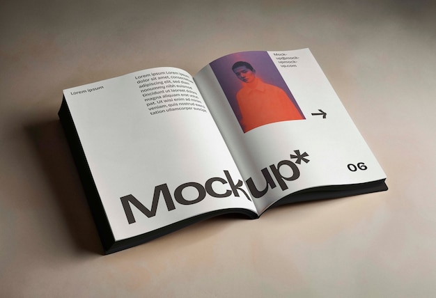 Buch in Studio-Mockup