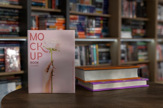 Buchbibliothek Mockup-Design