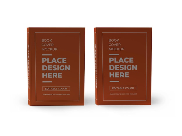 Buchcover 3D Mockup isoliert