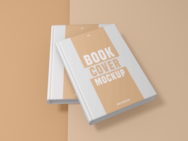 Buchcover design mockup psd