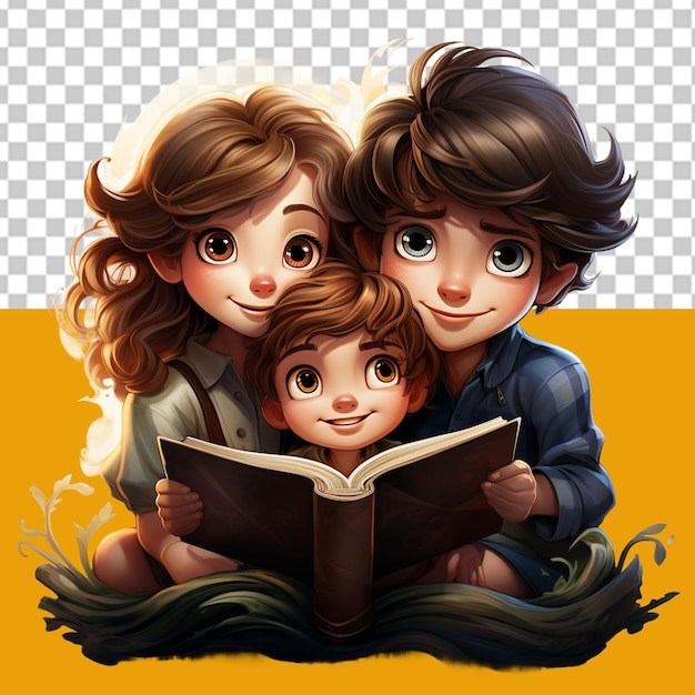 PSD buchlesungstag png-illustration