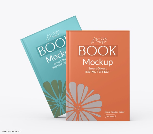 Buchmockup mit hartem Umschlag
