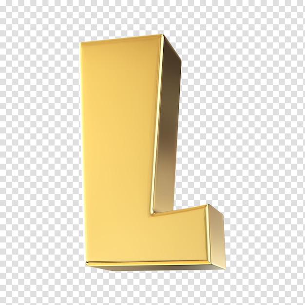 Buchstabe 3D rendert transparenten Hintergrund