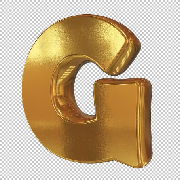 Buchstabe g 3d-rendering