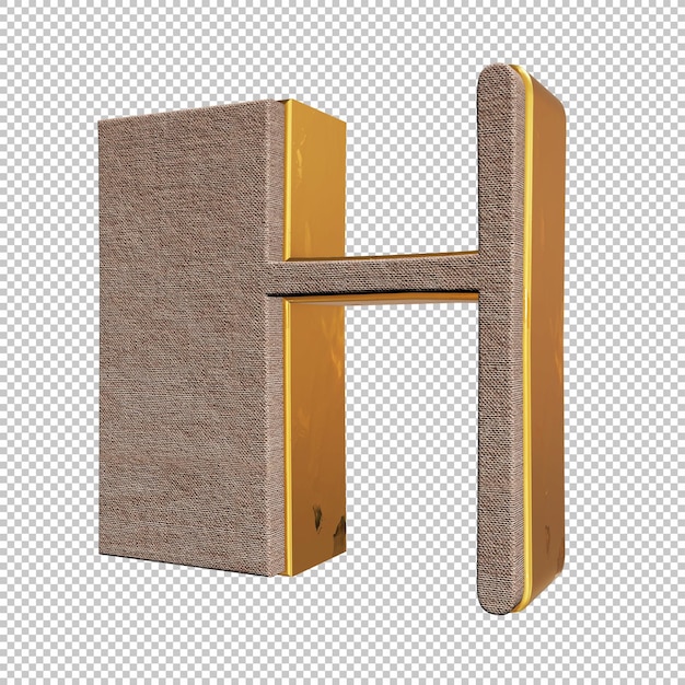 Buchstabe h 3d render