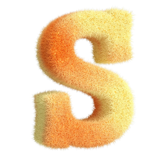 PSD buchstabe s in 3d