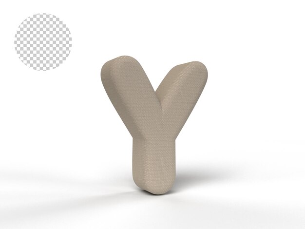 BUCHSTABEN 3D MIT HELLBRAUNER BESCHAFFENHEIT