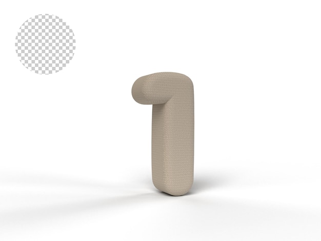 BUCHSTABEN 3D MIT HELLBRAUNER BESCHAFFENHEIT