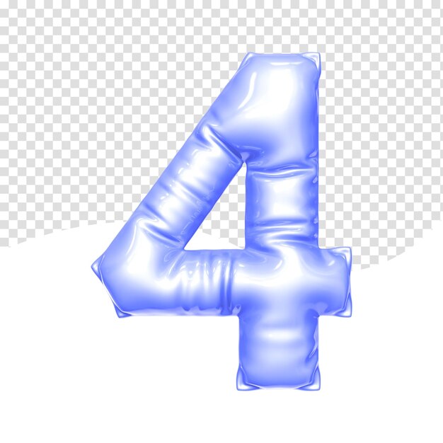 Buchstabenballon 3D-Rendering