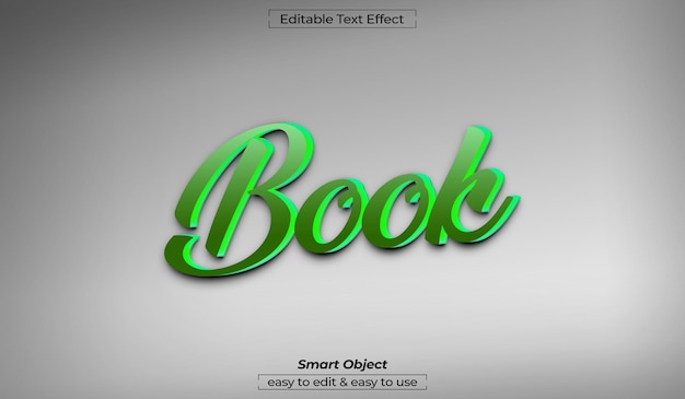 Buchtext-effekt 3d