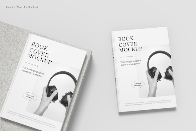 PSD buchumschlag mockup design isoliert