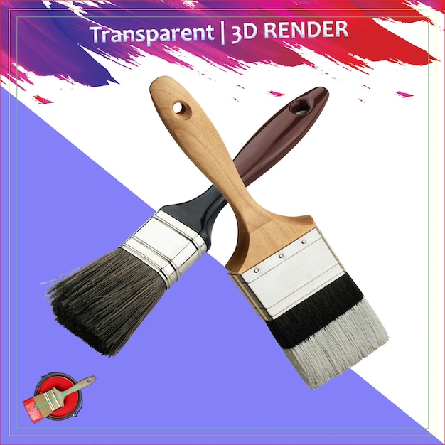 Bucket di vernice, pennello a rulli di vernice blu, rosso, nero, colore di vernice diffuso, splash brush di vernice