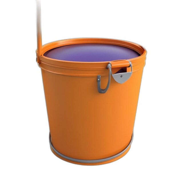 PSD bucket psd sur un fond blanc