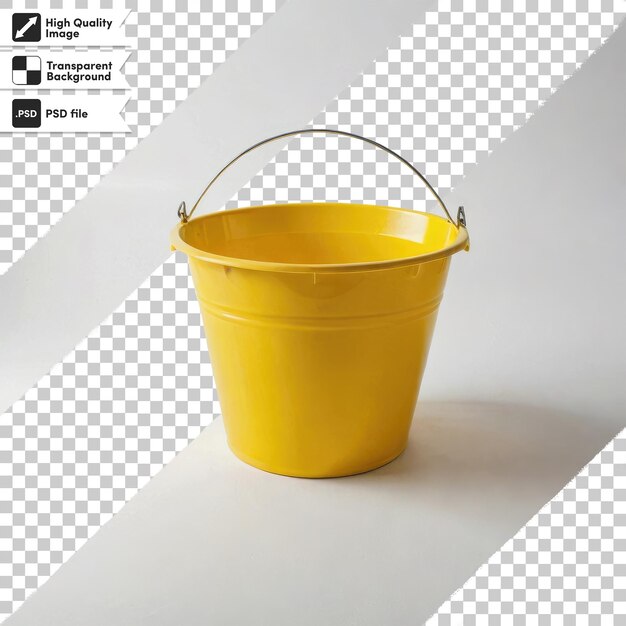 Bucket PSD su sfondo trasparente con livello di maschera modificabile