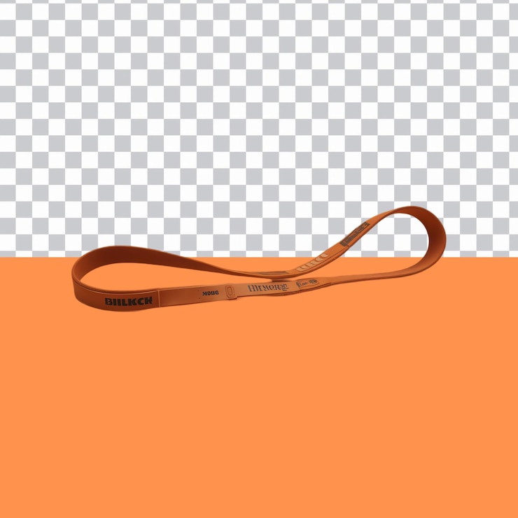 PSD el bucle del cinturón naranja está aislado.