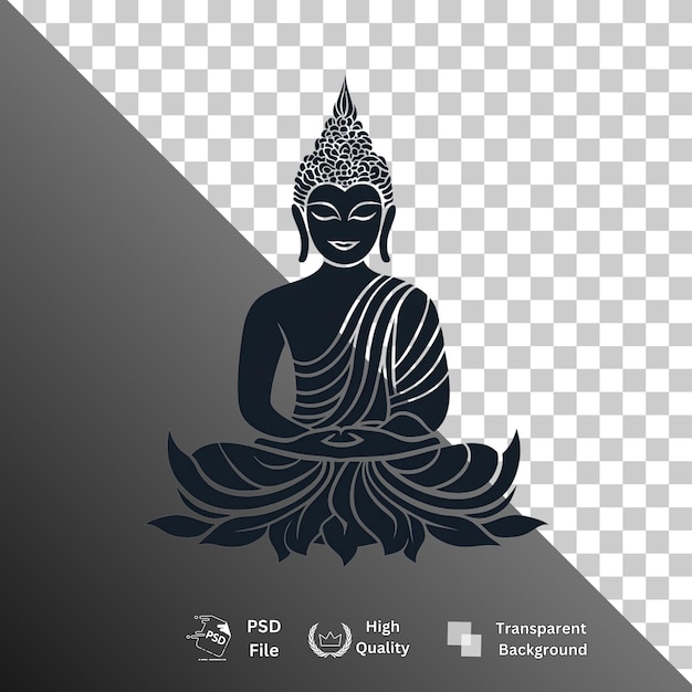 Buda isolado em fundo transparente
